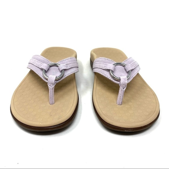 Vionic Tide Aloe flip flop sandals Lavender - Picture 3 of 8